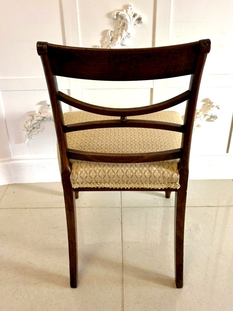 Antique George III Quality Sheraton Set of Eight Dining Chairs